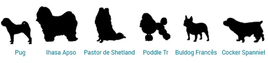 Caminhas para Pug, Lhasa Apso, Pastor, Poddle, Buldog Francês, Cocker, Schnauzer
